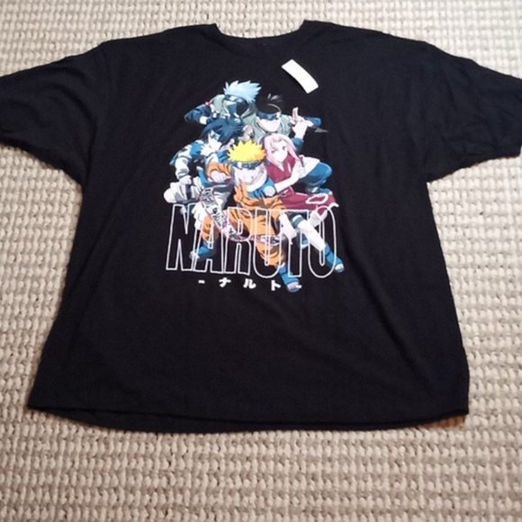 Naruto Other - Naruto Anime 3XL Top 54 / 56 VIZ Media Masashi Kishimoto Plus Size Tee Shirt Top